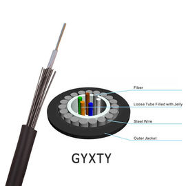 GYXTY 6 Core Single Mode Central Loose Tube Kabel Serat Optik Udara dan Saluran Luar Ruangan