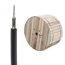 OEM GYXTY 12 Core Black PE Outer Central Loose Tube Outdoor Aerial dan Duct Kabel Serat Optik SM