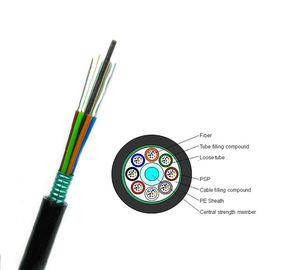 Loose Tube Stranded GYTS Outdoor Aerial and Duct 2 Core Single Mode Fiber Optic Cable