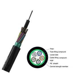 Loose Tube Stranded GYTS Outdoor Aerial and Duct 8 Core Single Mode Fiber Optic Cable