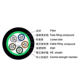 OEM Loose Tube Stranded GYTS Aerial dan Duct 60 Core SM Kabel Serat Optik Luar Ruangan