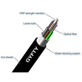 Kabel Serat Optik Luar Ruangan FRP 122-144 inti GYFTY G652D