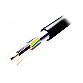 36 Core Single Mode Fiber Optic Cable GYTA Loose Tube Stranded untuk instalasi udara dan saluran di lingkungan yang keras