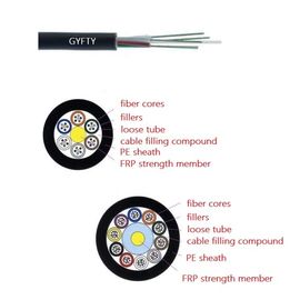 GYFTY 10 Core Loose Tube Kabel Serat Optik Luar Ruangan Non-Metalik &amp; Non-Lapis Baja