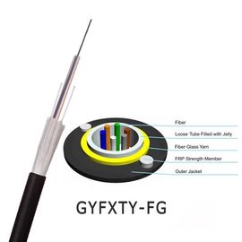 Central Loose Tube GYFXTY 6 Core Kabel Ofc Non - Metalik &amp; Non - Lapis Baja