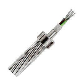 24 core OPGW Composite Overhead Ground Wire ACS OPGW stainless steel berkualitas baik Kabel Serat Optik