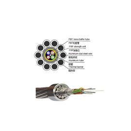 24 core OPGW Composite Overhead Ground Wire ACS OPGW stainless steel berkualitas baik Kabel Serat Optik