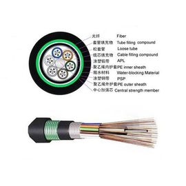 GYTS 6 Core Loose Tube Kabel Serat Optik Untuk pembuatan Telekomunikasi secara langsung