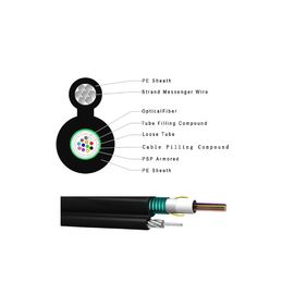Loose Tube Stranded Kabel GYXTC8S 2 Core Outdoor Telekomunikasi Udara