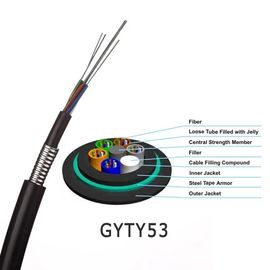Stranded Loose Tube GYFTY53 Kabel Serat Lapis Baja Pemblokiran Air Single Mode Harga Kompetitif