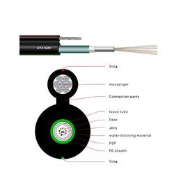 Steel Stranded Gambar 8 Kabel Serat Optik Lapis Baja Luar Gyxtc8a Gyxtc8s