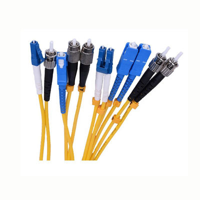 LC Pigtails Fiber Optical Patch Cable untuk kecepatan Data Transfer Solution
