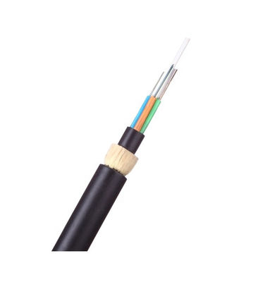 Uni-Tube Black Double Sheath Self-Supporting 96 Core ADSS Cable Ofc Cable Flat Structure