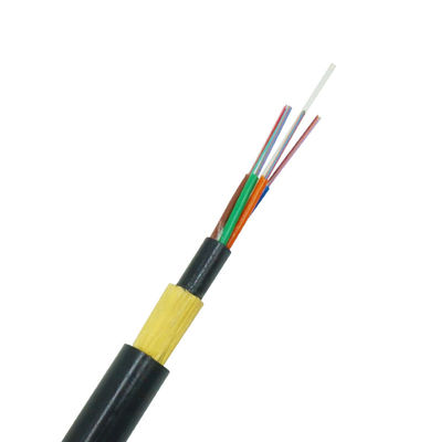 OEM 6 Core Double Sheath Loose Tube Kembali Mendukung Kabel Udara Kabel Serat Optik ADSS Non-Logam Seumur Hidup Panjang