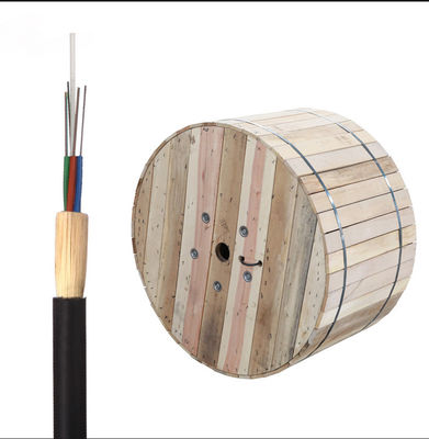 G652D Aerial All Dielectric ADSS Fiber Optic Cable FRP Black HDPE Sheath