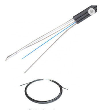 Single Mode Ftth Drop Fiber Optic Cable Outdoor Self Supporting 10 Core