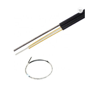 G657A1 Fiber FRP LSZH Sheath FTTH Drop Cable 1 Sistem Pemasangan Kabel Dalam Ruangan Inti
