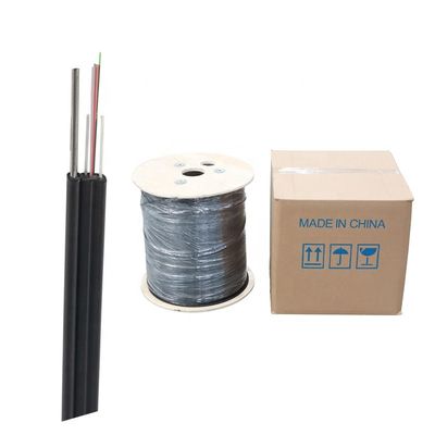 10 Core Figure Self Supporting Flat Drop Fiber Cable Single Mode
