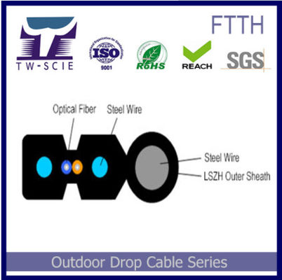 Instalasi Mudah 4 Kabel Serat Optik Inti Dengan Jaringan FTTH Transmisi Data Berkapasitas Besar