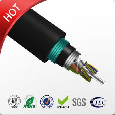 Kabel Fiber Optic Outdoor Lapis Baja Ganda GYTA53 Struktur Kompak Mode Tunggal
