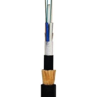 6 Core Double Sheath dari kabel serat optik untuk outdoor dengan kabel ADSS OFC tahan air tinggi