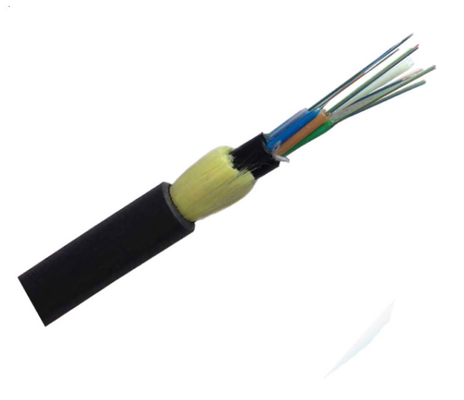 12 Inti Kabel Serat Optik ADSS Benang Aramid Pita Pemblokiran Air Frp Anggota Kekuatan
